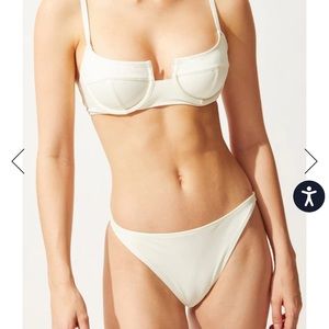 Solid & Striped Harley Top and Bottom (White)